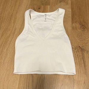 Aurora seamless crop rib tank